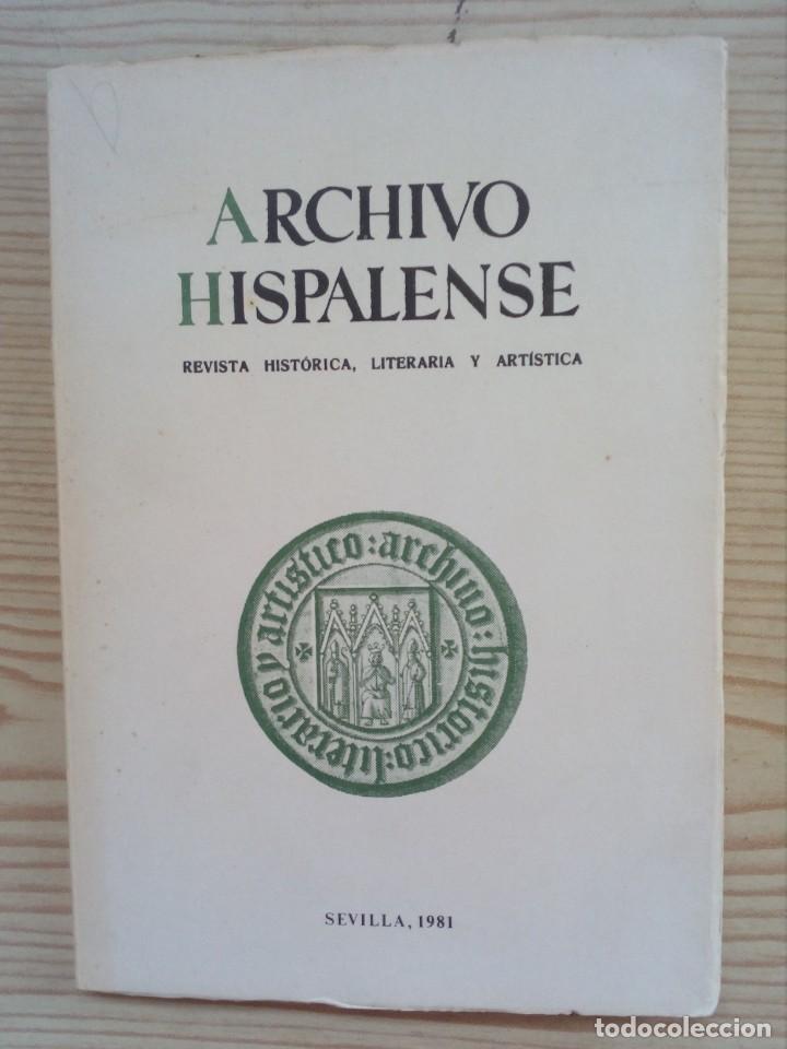 Libros de segunda mano: Archivo Hispalense - Numero 197 - 1981 - Foto 1