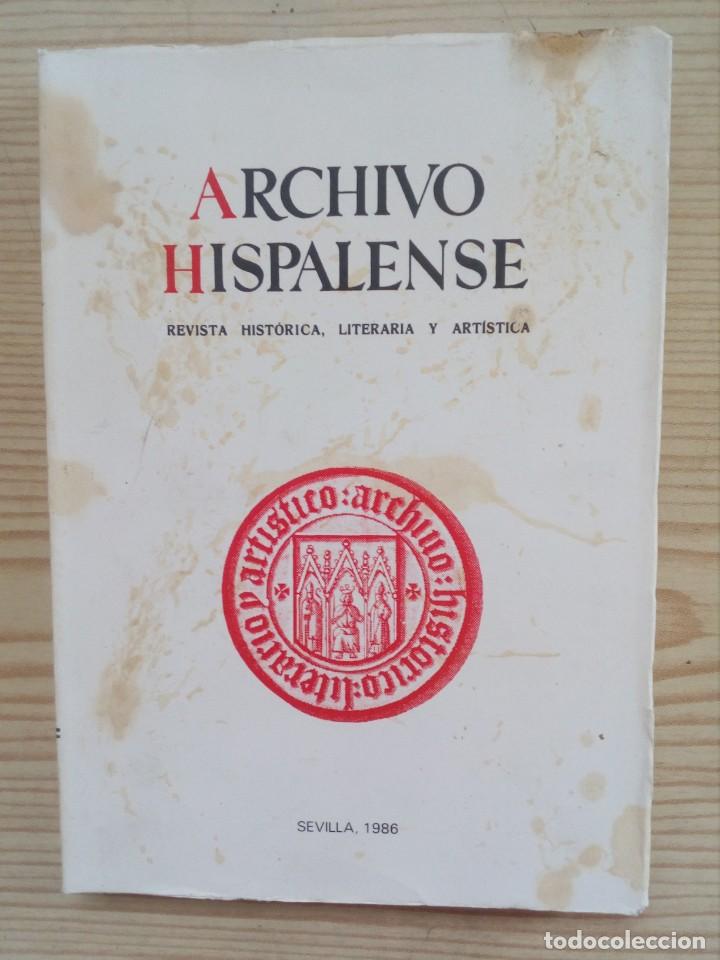 Libros de segunda mano: Archivo Hispalense - Numero 212 - 1986 - Foto 1
