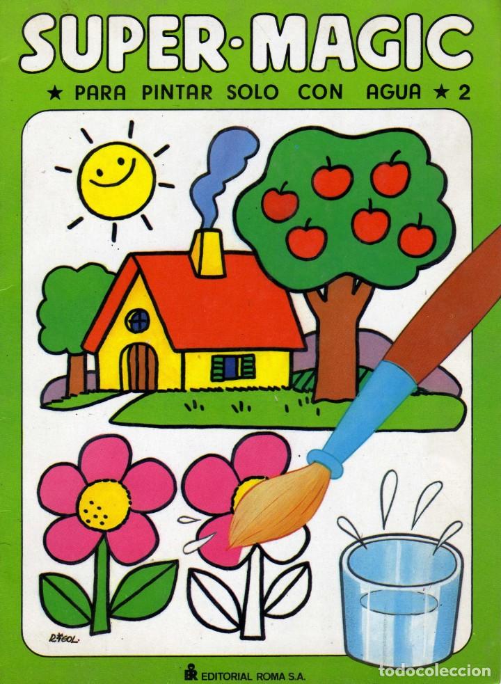 Libros de segunda mano: Super Magic, para pintar solo con agua. Ed. Roma - Foto 1