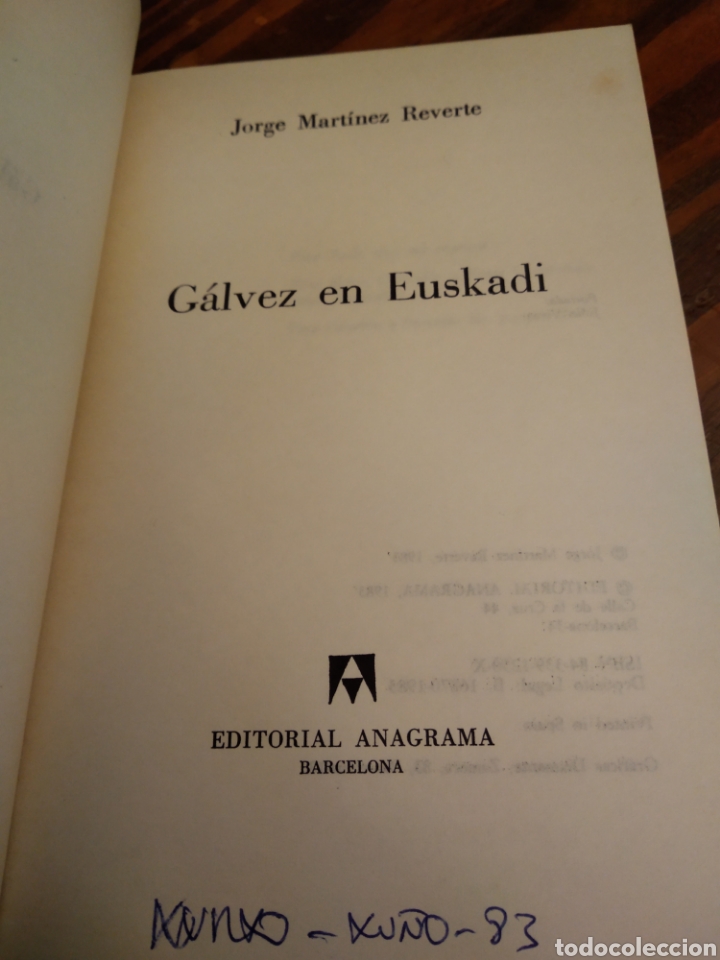 Libros de segunda mano: G&Aacute;LVEZ EN EUSKADI. JORGE M. REVERTE - Foto 2