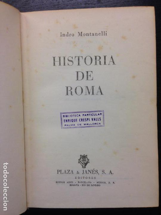 Libros de segunda mano: HISTORIA DE ROMA, MONTANELLI, INDRO, 1965 - Foto 1