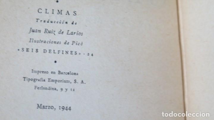 Libros de segunda mano: 1944.- CLIMAS. ANDRE MAUROIS - Foto 2