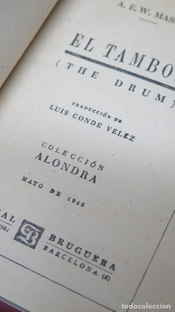 Libros de segunda mano: 1945.- EL TAMBOR. A.E.W.MASON - Foto 2