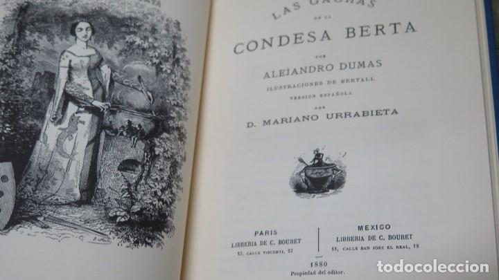 Libros de segunda mano: FACSIMIL 1880.- LAS GACHAS DE LA CONDESA BERTA. A. DUMAS - Foto 2