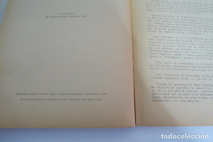 Libros de segunda mano: MECANOGRAF&Iacute;A M&Eacute;TODO PR&Aacute;CTICO - ALFONSO MIQUEL VILANOVA (1965) - Foto 2
