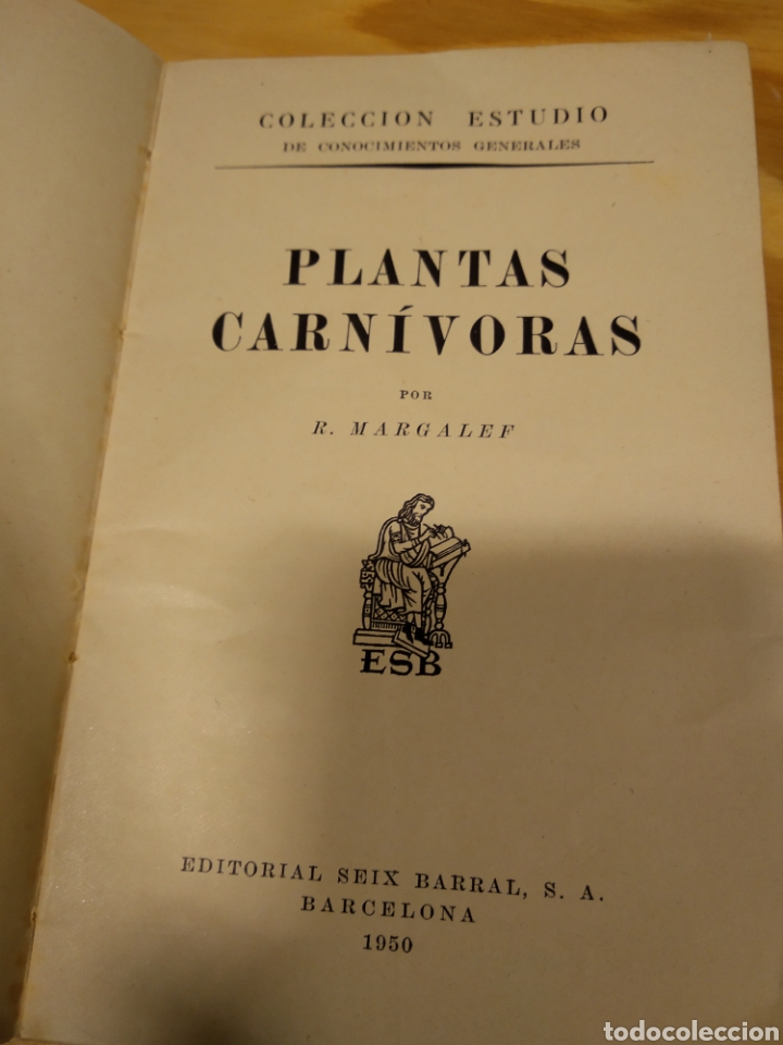 Libros de segunda mano: LAS PLANTAS CARN&Iacute;VORAS. RAM&Oacute;N MARGALEF - Foto 2