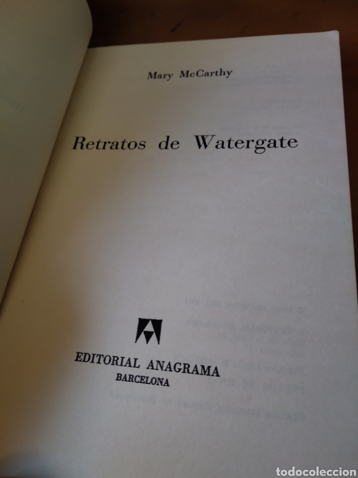 Libros de segunda mano: REATRATOS DE WATERGATE. MARY MCCARTHY #0093 - Foto 2