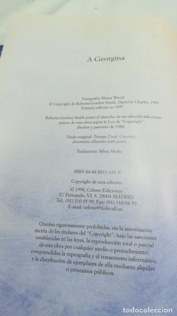 Libros de segunda mano: TROMPE LOEIL - DECORANDO CON EFECTOS CREATIVOS E ILUSIONES OPTICAS - Roberta Gordon-Smith - Foto 11