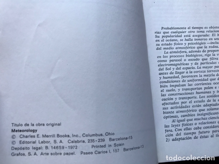 Libros de segunda mano: Meteorolog&iacute;a. Albert Miller. Labor. Buen estado - Foto 3