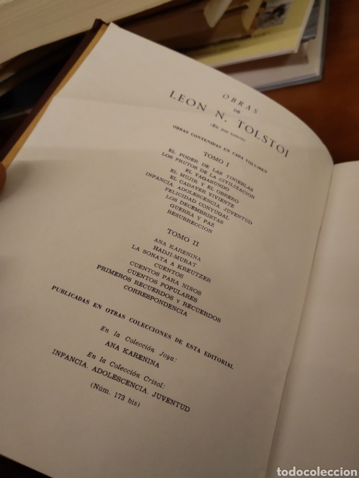 Libros de segunda mano: LEON TOLSTOI. OBRAS I - Foto 2