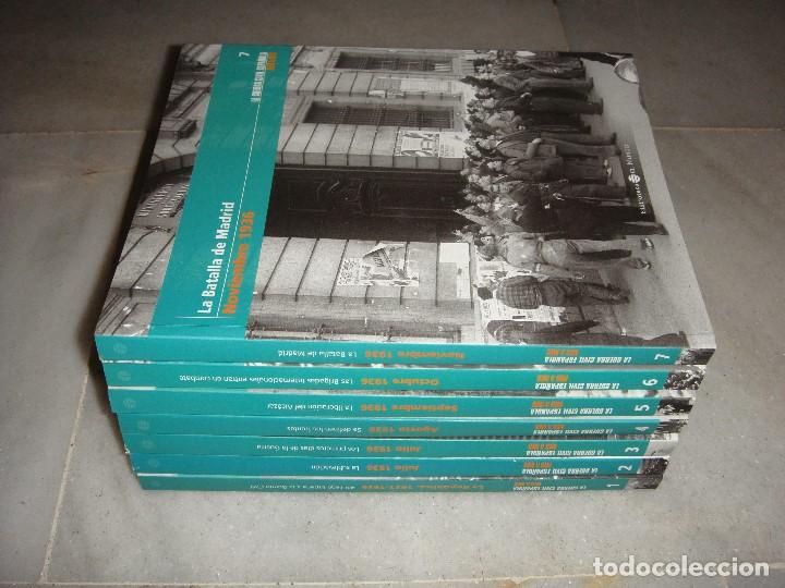 Libros de segunda mano: LA GUERRA CIVIL ESPA&Ntilde;OLA MES A MES. 7 Vol&uacute;menes. Repleto de fotograf&iacute;as.
