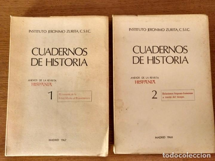 Libros de segunda mano: CUADERNOS DE HISTORIA 1 Y 2, INSTITUTO JER&Oacute;NIMO ZURITA C.S.IC. - Foto 1