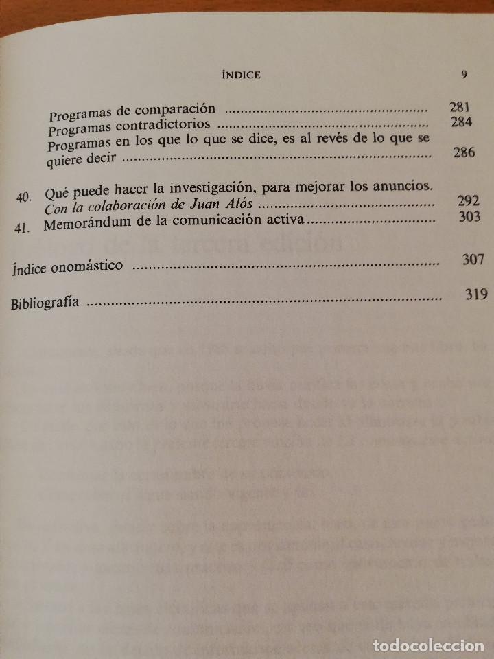 Libros de segunda mano: LA COMUNICACI&Oacute;N ACTIVA. PUBLICIDAD S&Oacute;LIDA (MAR&Ccedil;AL MOLIN&Eacute;) DEUSTO - Foto 5