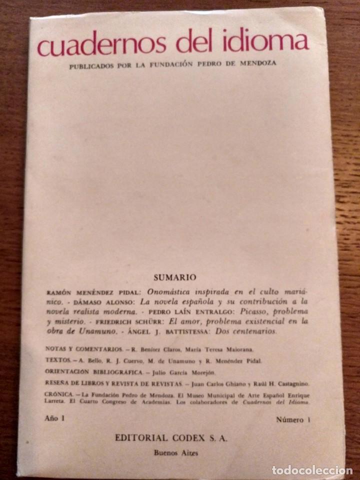 Libros de segunda mano: CUADERNOS DEL IDIOMA, A&Ntilde;O 1 N&Uacute;MERO 1 EDITORIAL CODEX - Foto 1