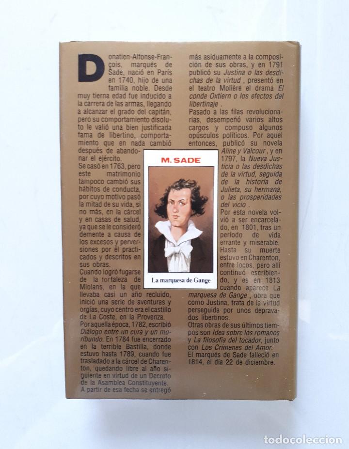 Libros de segunda mano: MARQU&Eacute;S DE SADE / LA MARQUESA DE GANGE / EDITORS SA 1990 - Foto 2