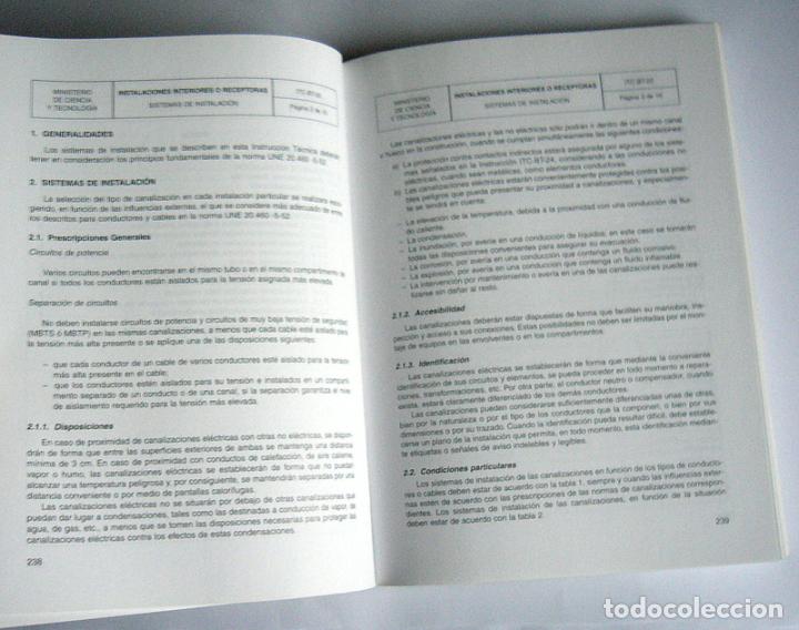 Libros de segunda mano: REGLAMENTO ELECTROTECNICO PARA BAJA TENSION - E INSTRUCCIONES TECNICAS COMPLEMENTARIAS - 2003 - Foto 4