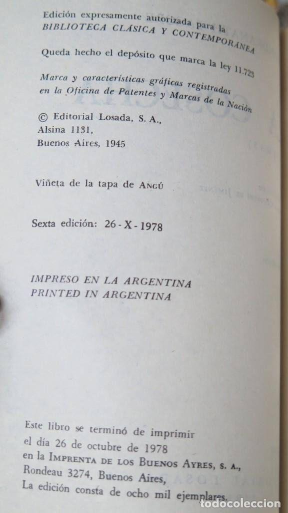 Libros de segunda mano: LA COSECHA. RABINDRANATH TAGORE. ED. LOSADA - Foto 2