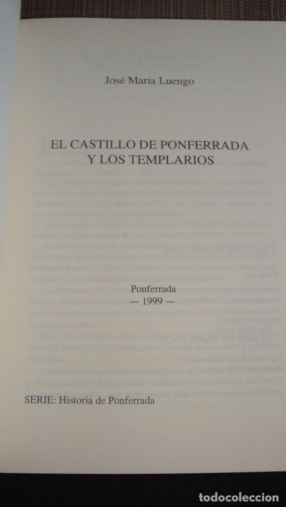 Libros de segunda mano: EL CASTILLO DE PONFERRADA Y LOS TEMPLARIOS - Foto 2