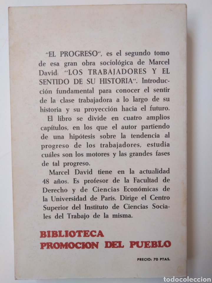 Libros de segunda mano: Los trabajadores y el sentido de su historia / Marcel David - Foto 5