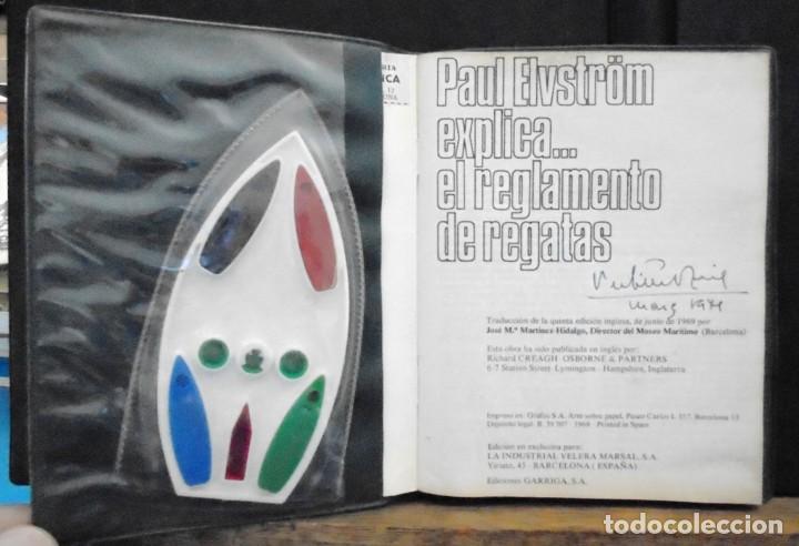 Libros de segunda mano: Paul Elvstr&ouml;m explica el reglamento de regatas 1969 Ediciones Garriga - Foto 2