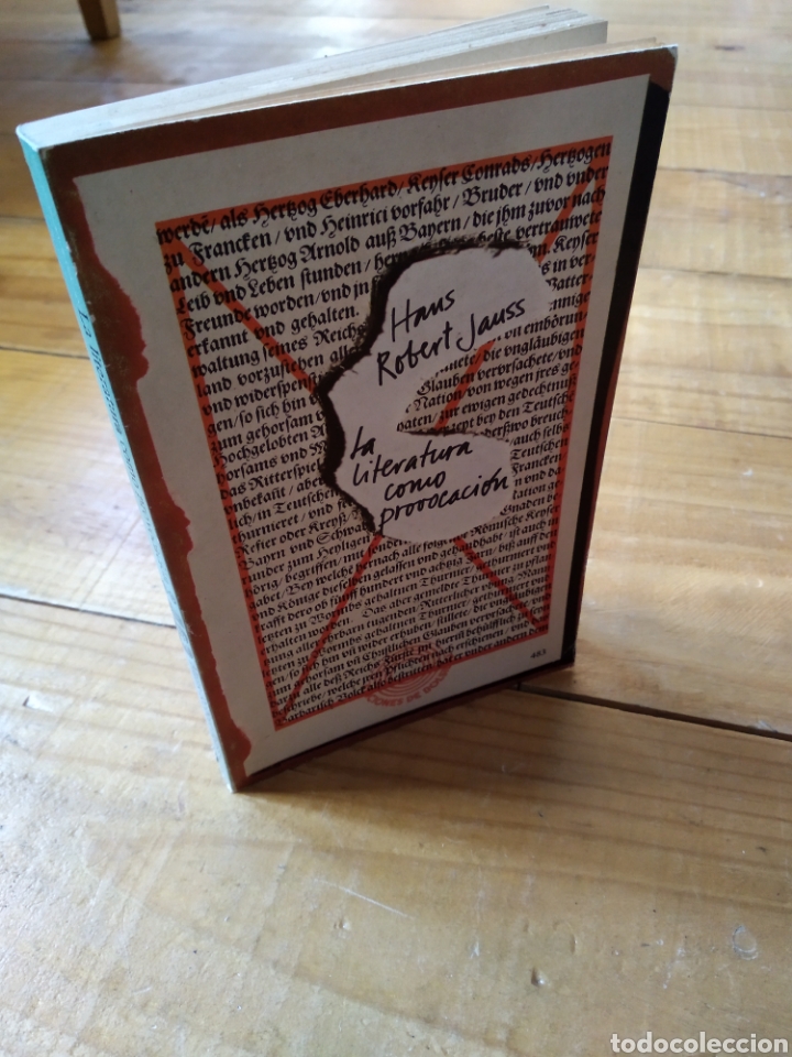 Libros de segunda mano: HANS ROBERT JAUSS. LA LITERATURA COMO PROTECCI&Oacute;N #0140 - Foto 1