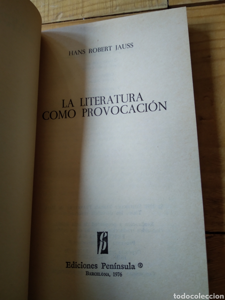 Libros de segunda mano: HANS ROBERT JAUSS. LA LITERATURA COMO PROTECCI&Oacute;N #0140 - Foto 3
