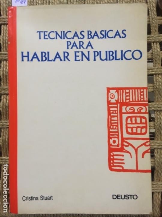 Libros de segunda mano: TECNICAS PARA HABLAR EN PUBLICO, CRISTINA STUART - Foto 1