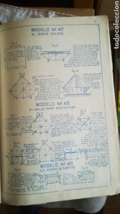 Libros de segunda mano: El mundo del papel,antiguo libro de papiroflexia - Foto 6