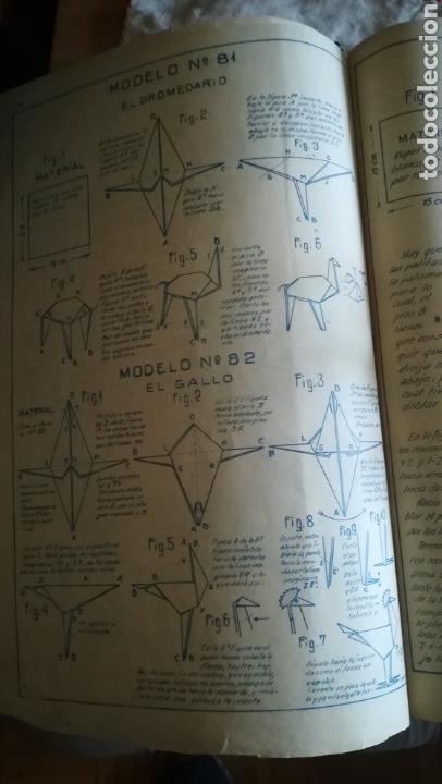 Libros de segunda mano: El mundo del papel,antiguo libro de papiroflexia - Foto 7
