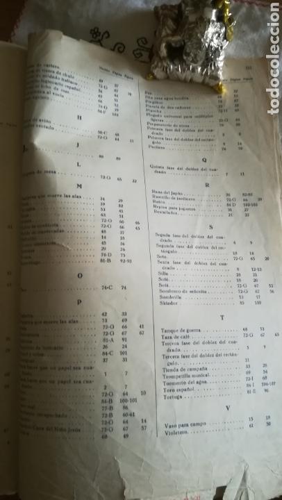 Libros de segunda mano: El mundo del papel,antiguo libro de papiroflexia - Foto 9