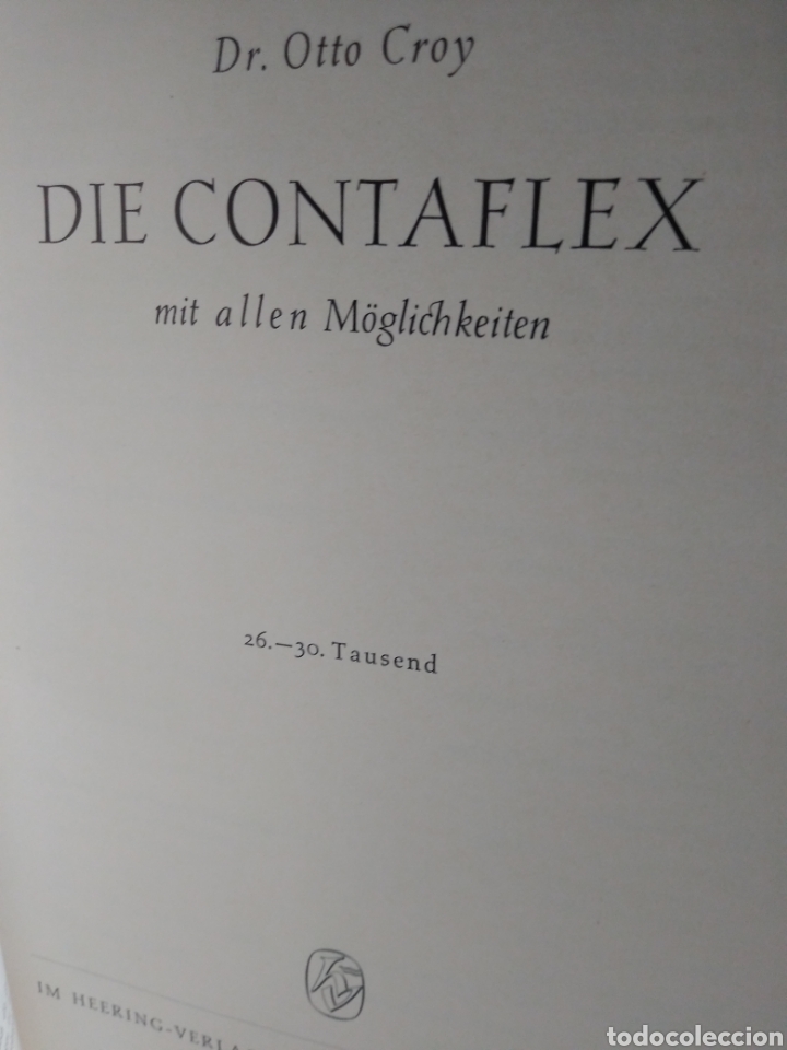 Libros de segunda mano: DIE CONTAFLEX. OTTO CROY. EN ALEMAN. - Foto 2