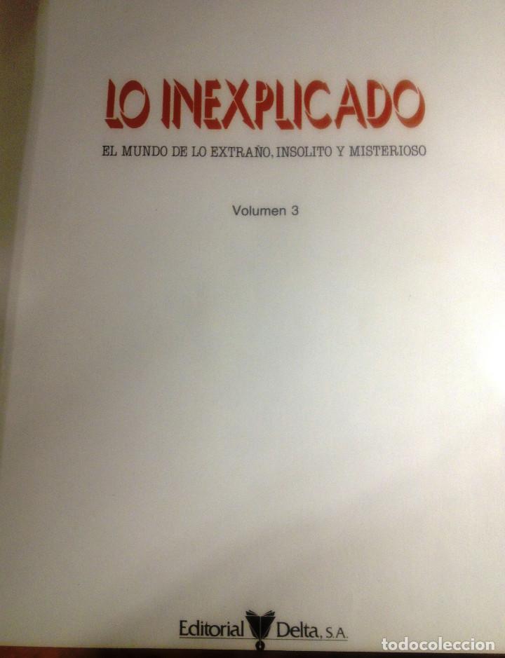 Libros de segunda mano: LO INEXPLICADO- TOMO 3 - Foto 2
