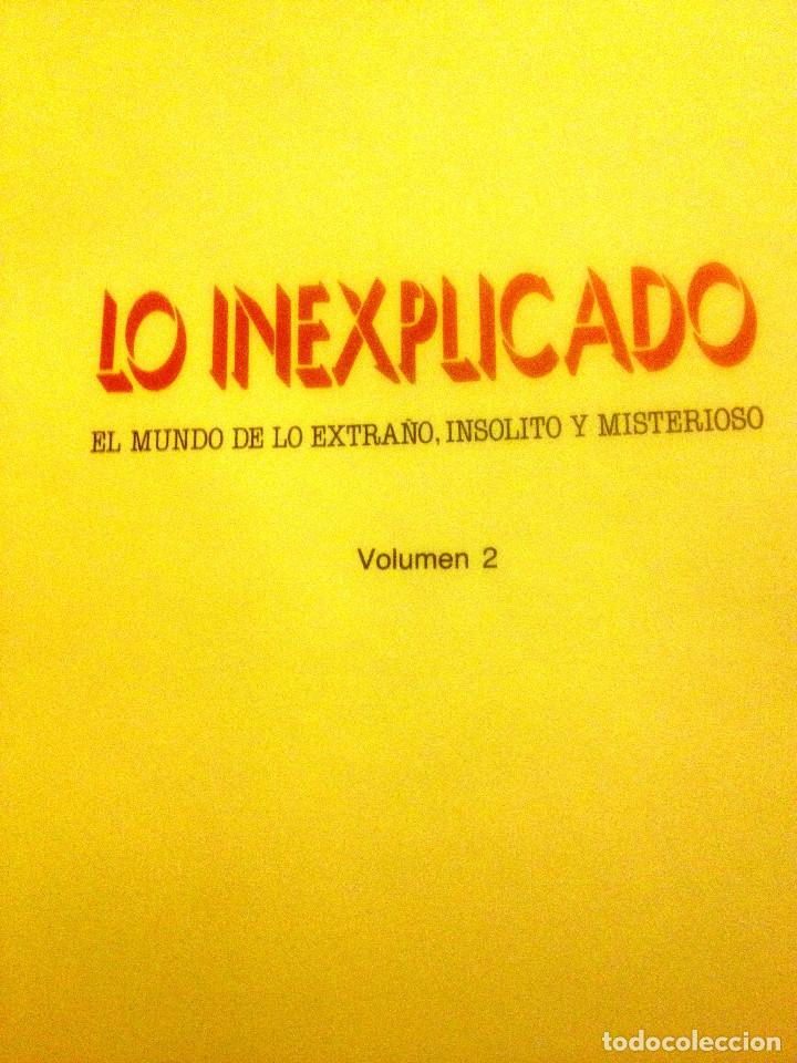 Libros de segunda mano: LO INEXPLICADO.- tomo 2 - Foto 2