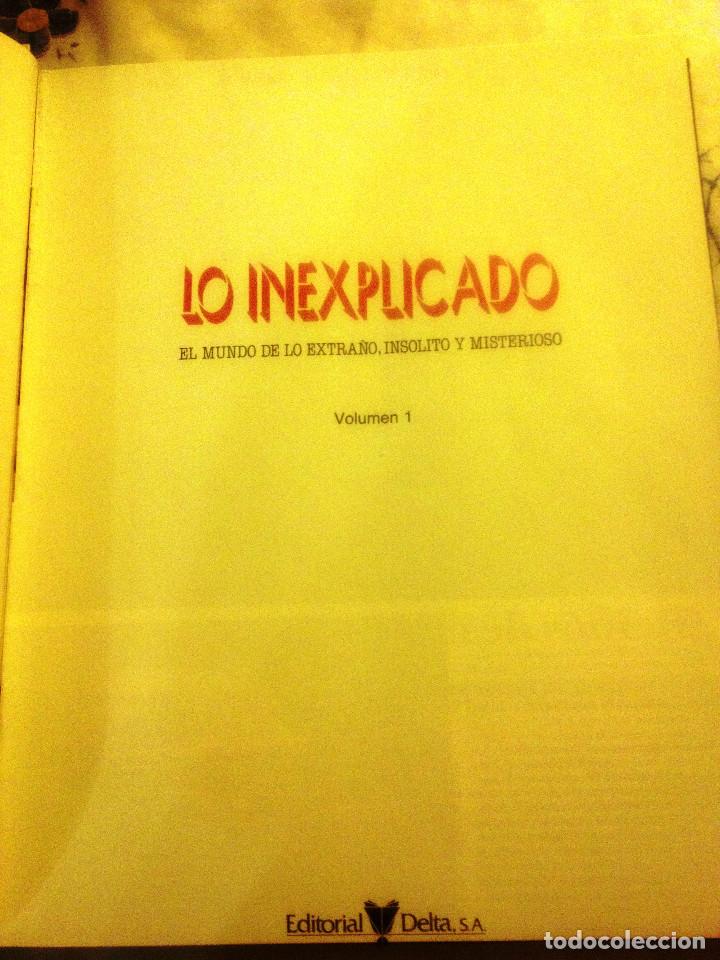 Libros de segunda mano: LO INEXPLICADO.- tomo 1 - Foto 2