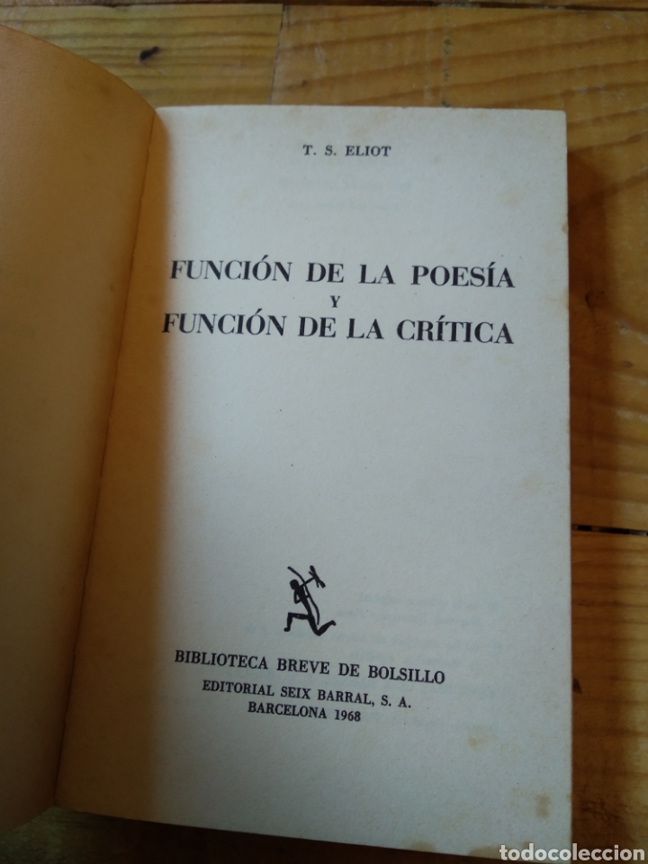 Libros de segunda mano: FUNCI&Oacute;N DE LA POES&Iacute;A Y FUNCI&Oacute;N DE LA CR&Iacute;TICA. T. S. ELIOT #1737 - Foto 2