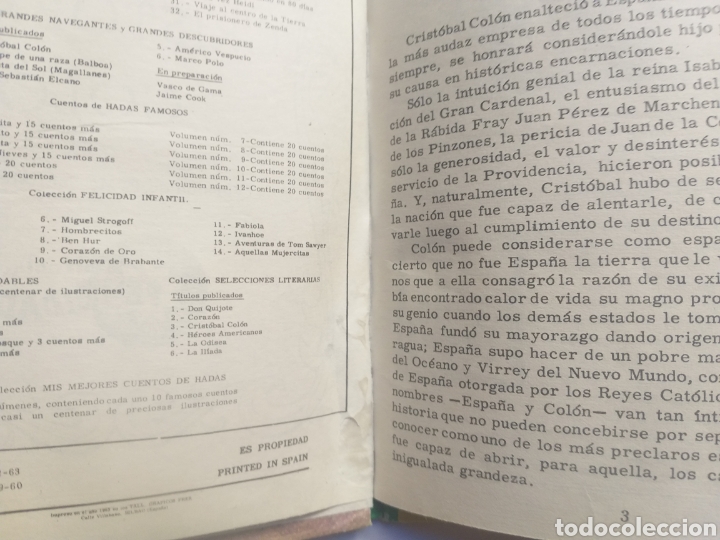 Libros de segunda mano: Crist&oacute;bal Col&oacute;n editorial felicidad n&uacute;mero 1 - Foto 9