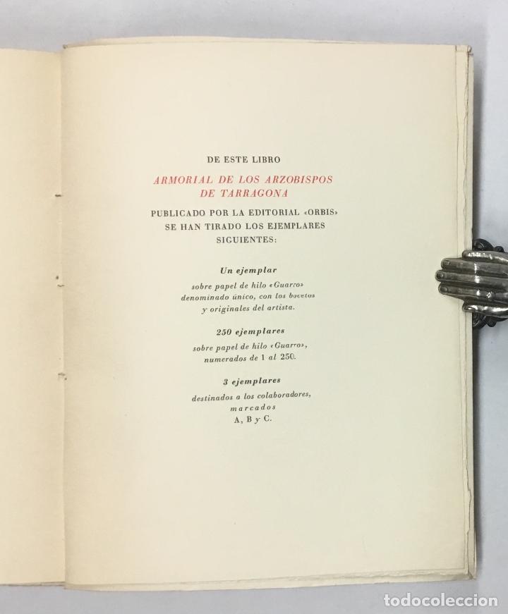 Libros de segunda mano: ARMORIAL DE LOS ARZOBISPOS DE TARRAGONA.  - GRAMUNT, Jos&eacute;. - Foto 7