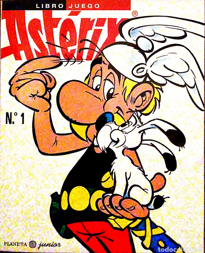 Libros de segunda mano: Libro juego Ast&eacute;rix. N&deg;1. Planeta Junior. 1996. - Foto 1