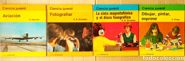 Second hand books: Ciencia Juvenil Cincel: Aviaci&oacute;n, Fotografiar, La cinta magnetof&oacute;nica y Dibujar, pintar, imprimir