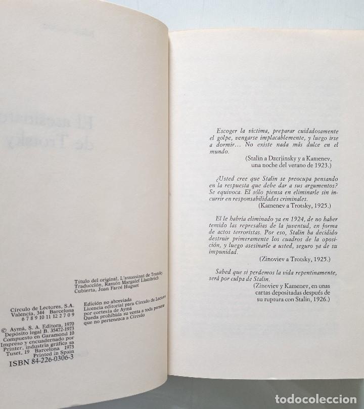 Libros de segunda mano: EL ASESINATO DE TROTSKY / JULIAN GORKIN / CIRCULO DE LECTORES 1973 - Foto 5