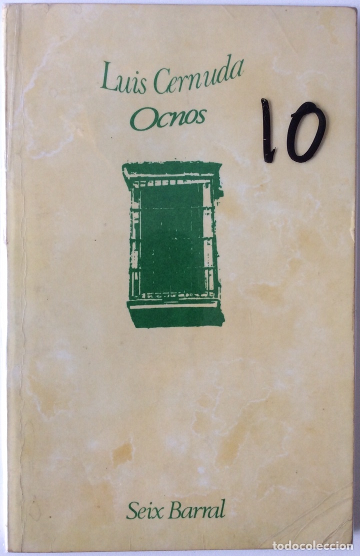 Libros de segunda mano: OCNOS. LUIS CERNUDA. SEIX BARRAL. 1977. - Foto 1