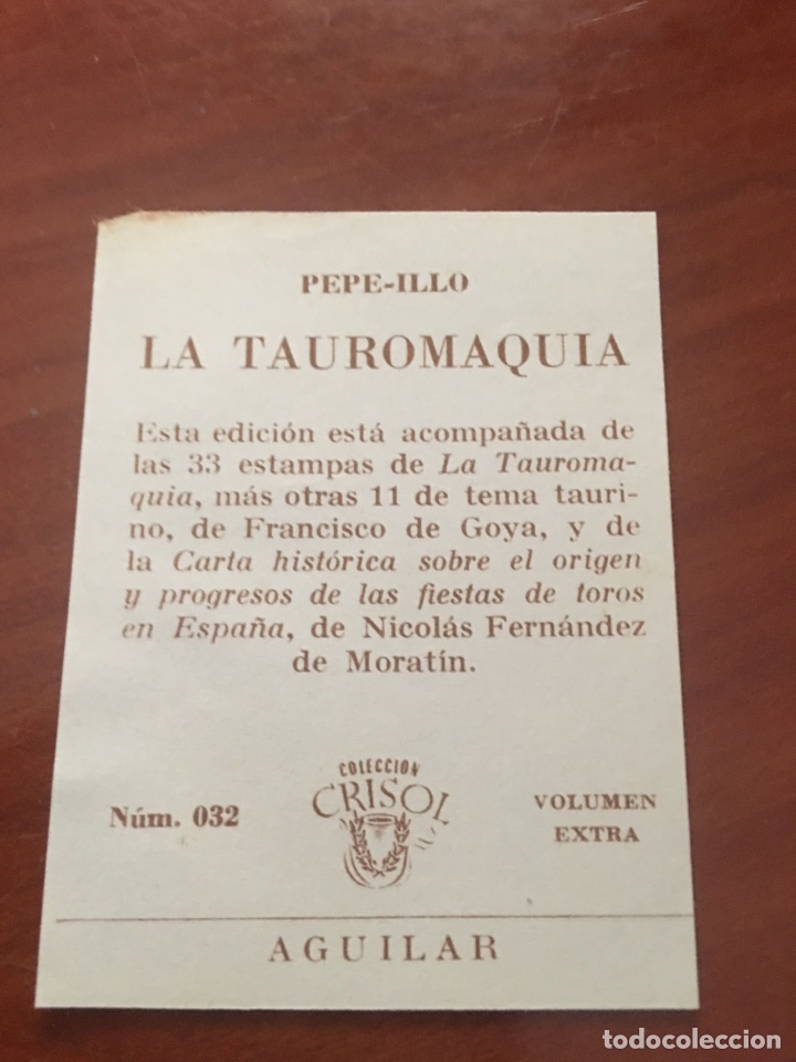Libros de segunda mano: Libro crisol Jos&eacute; delgado illo la tauromaquia - Foto 4