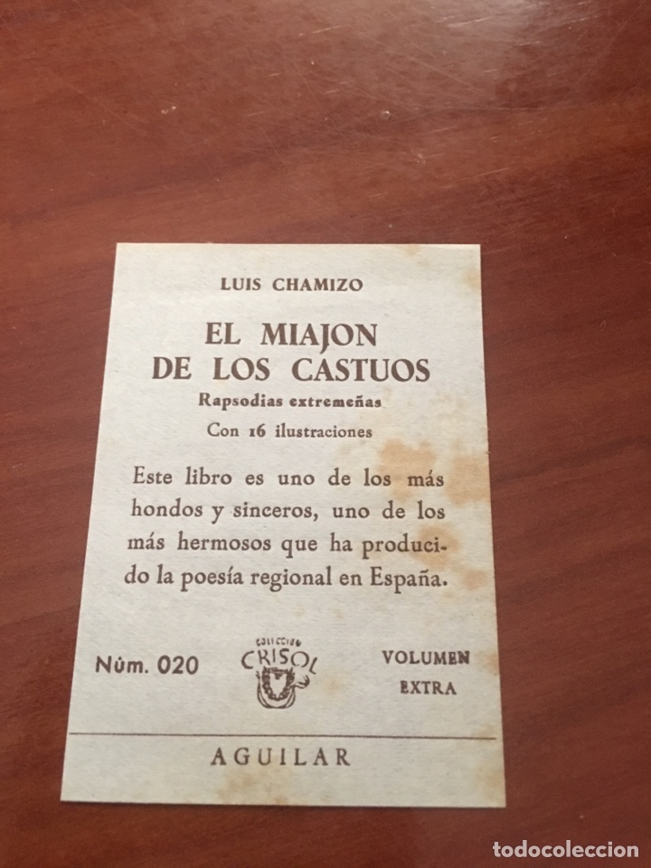 Libros de segunda mano: Libro crisol luis chamiso el migaj&oacute;n de los castuos - Foto 4