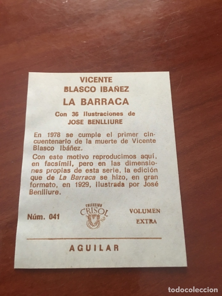 Libros de segunda mano: Libro crisol vicente Blasco iba&ntilde;ez la barraca - Foto 4