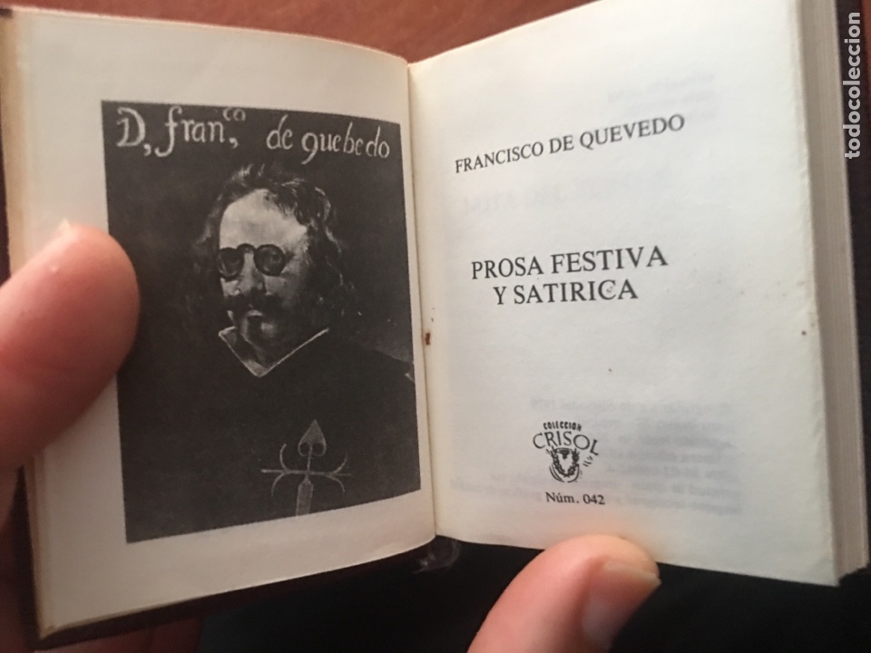Libros de segunda mano: Libro crisol Quevedo prosa festiva y satirica numero 042 - Foto 3