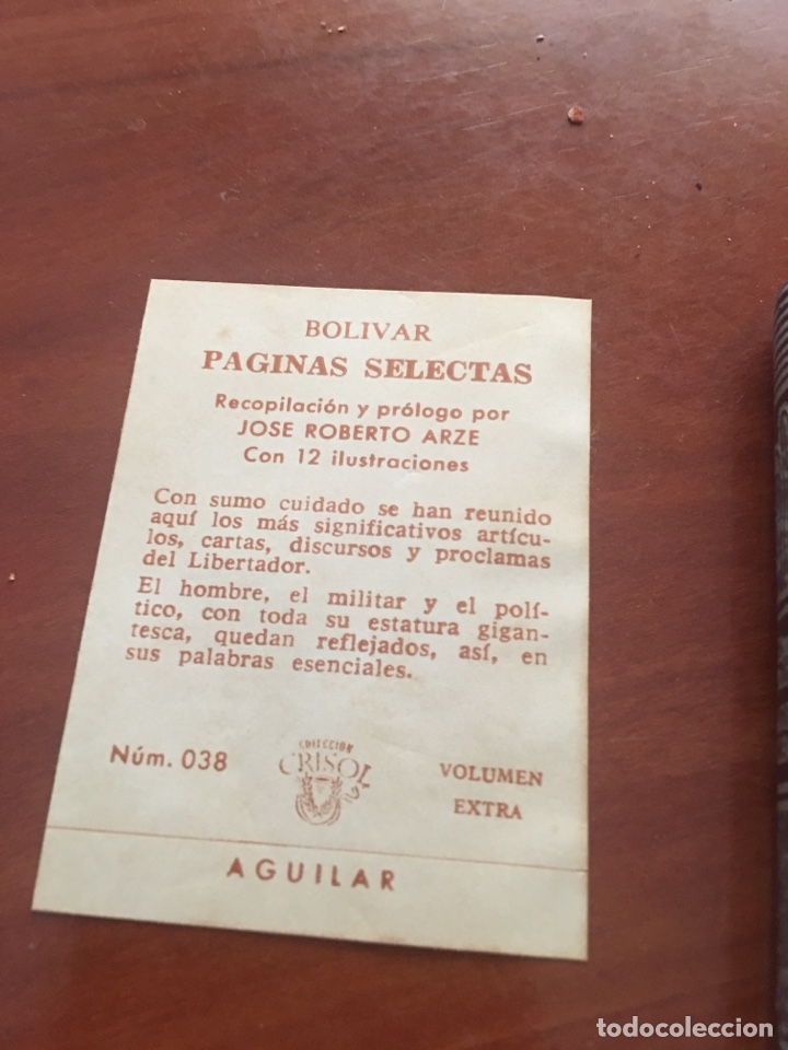 Libros de segunda mano: Libro crisol simon bolivar p&aacute;ginas selectas - Foto 3