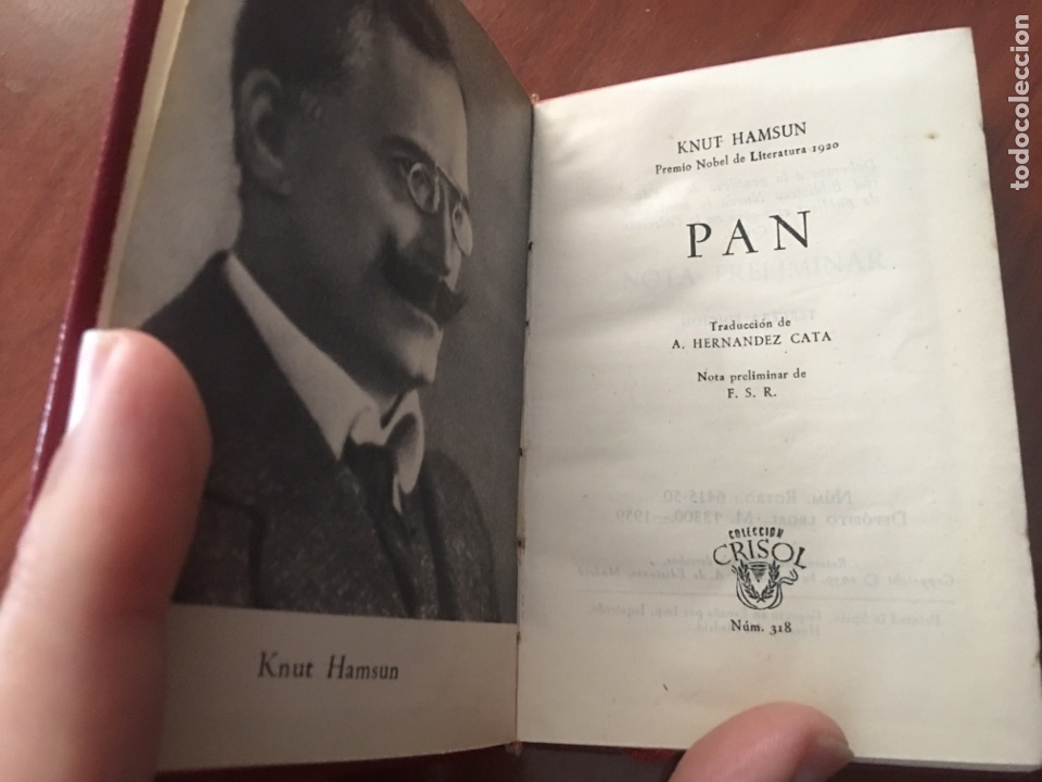 Libros de segunda mano: Libro crisol knut hamsun pan n&uacute;mero 318 - Foto 3