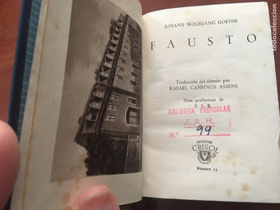 Libros de segunda mano: Libro crisol goethe Fausto - Foto 3