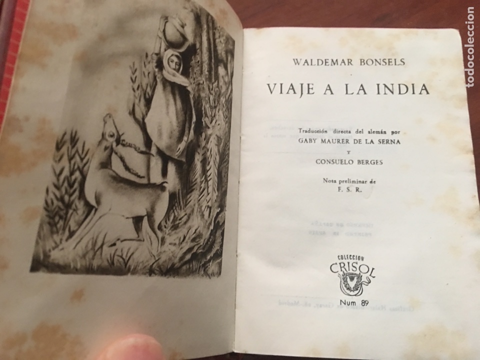 Libros de segunda mano: Libro crisol waldemar bonsels viaje a la india - Foto 3