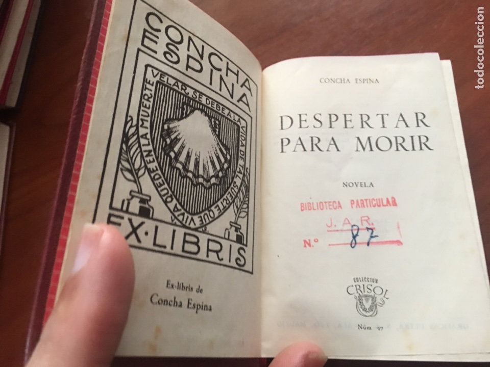 Libros de segunda mano: Libro crisol Concha espina despertar para morir - Foto 3